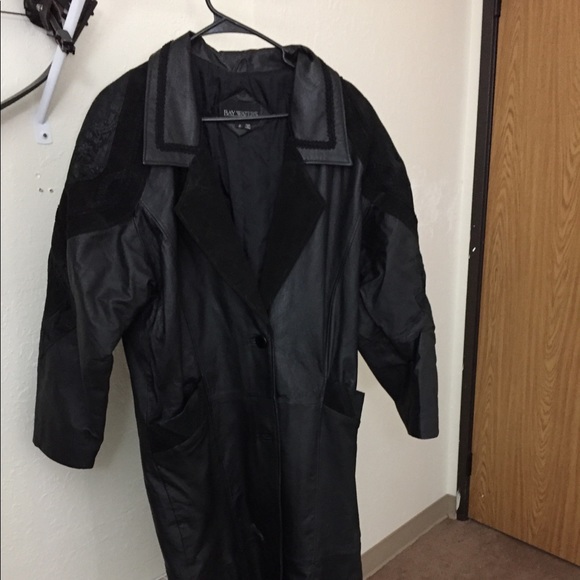 Women’s Full Length Leather Coat - Picture 1 of 6